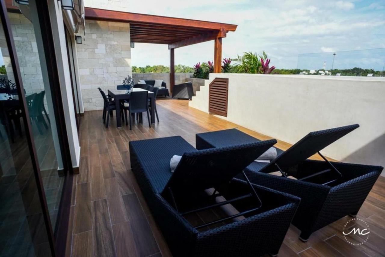 Apartamento Penthouse Blue Luxury La Veleta Tulum Exterior foto